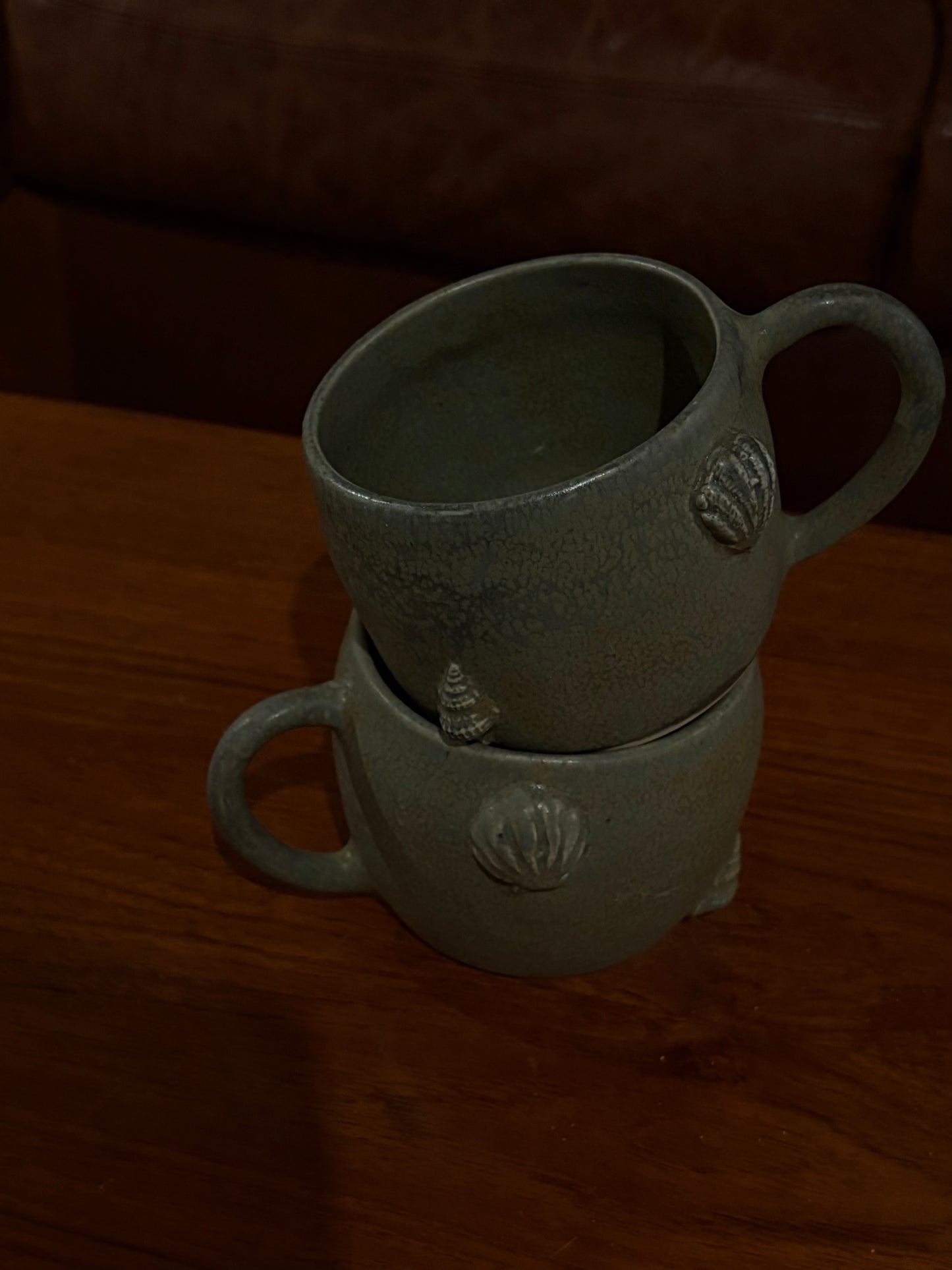 Green shell mug
