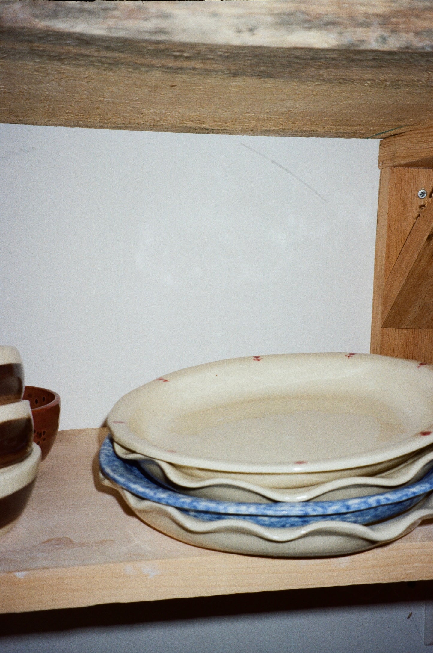 Blue Speckled Pie Dish
